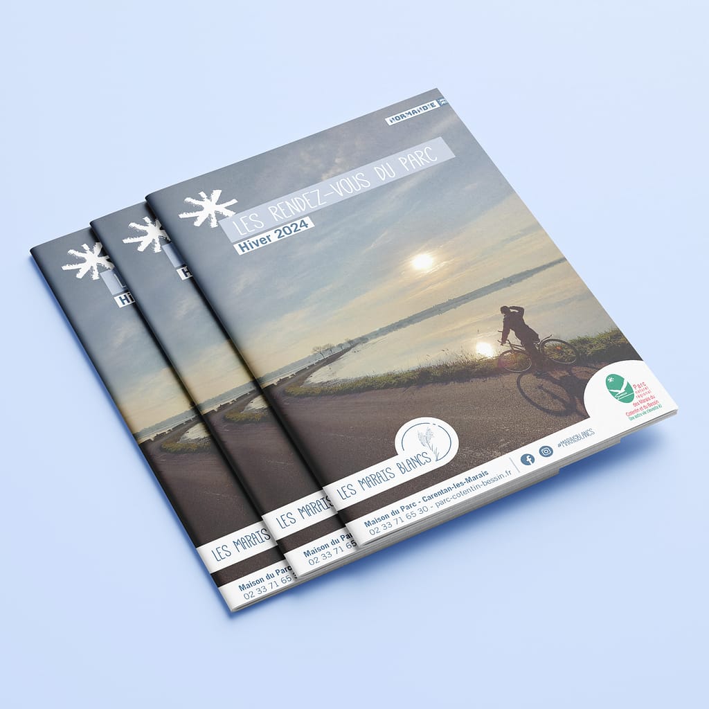 Photo des brochures du parc naturel régional du Cotentin et du Bessin